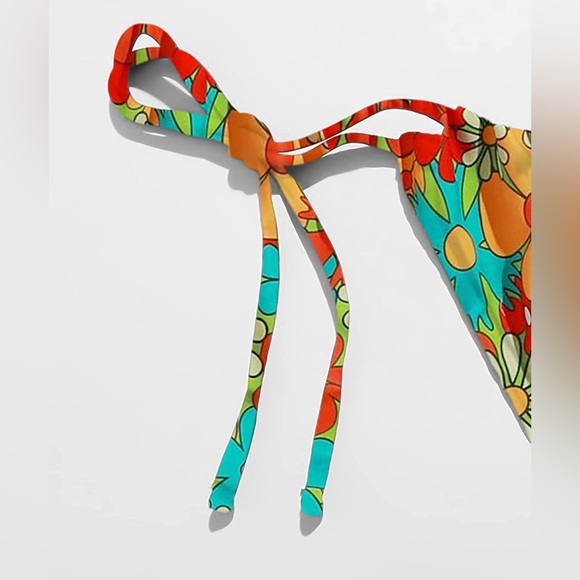 NWT 2 Piece String High Cut Thong Bikini Set - Picture 4 of 7